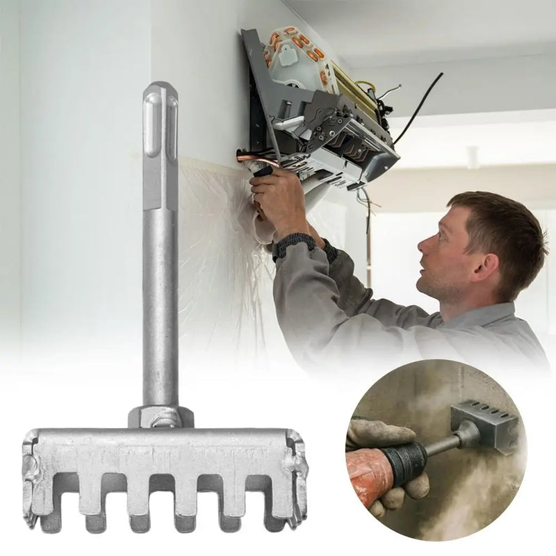 SDS PLUS Furador quadrado portátil, ferramenta multifuncional para ranhura retangular, furadeira para furo quadrado, ranhurador para furo quadrado