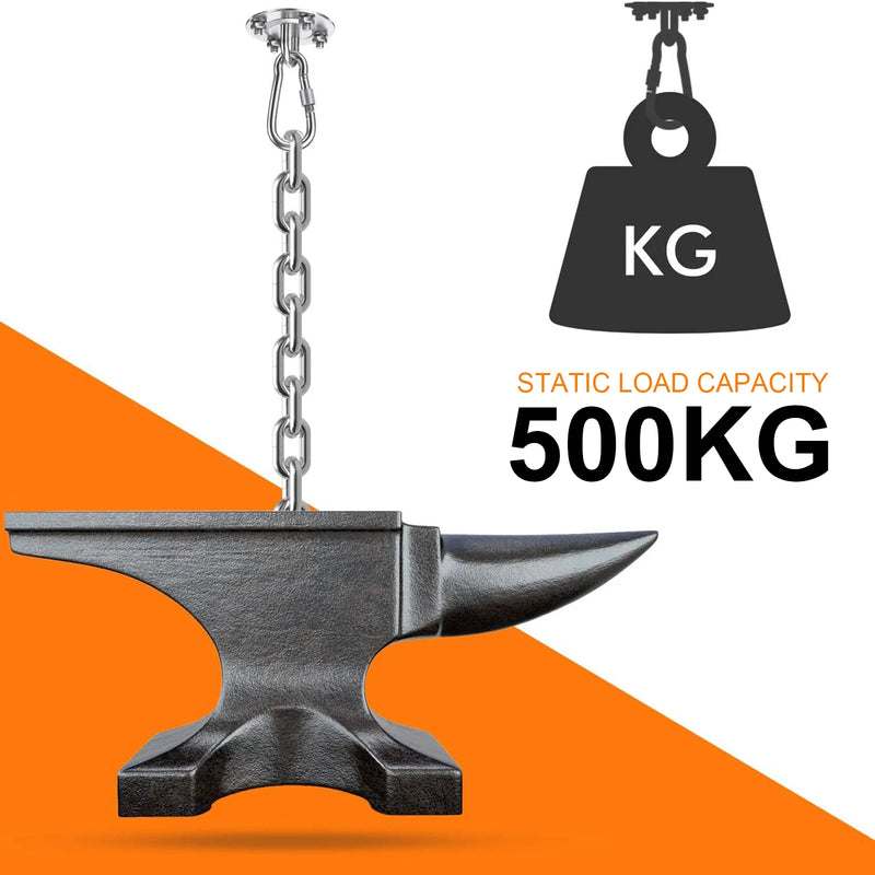 Suporte de suspensão de aço inoxidável para rede, suporte de teto, âncora, gancho para treinamento de academia, ioga aérea, balanço sexual, kit de suspensão