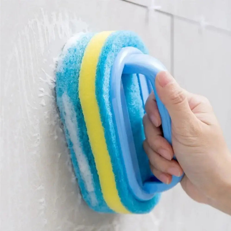 Escova de limpeza com cabo, esponja de cozinha, limpador espessante para azulejos de banheiro, removedor de manchas domésticas, ferramentas de limpeza