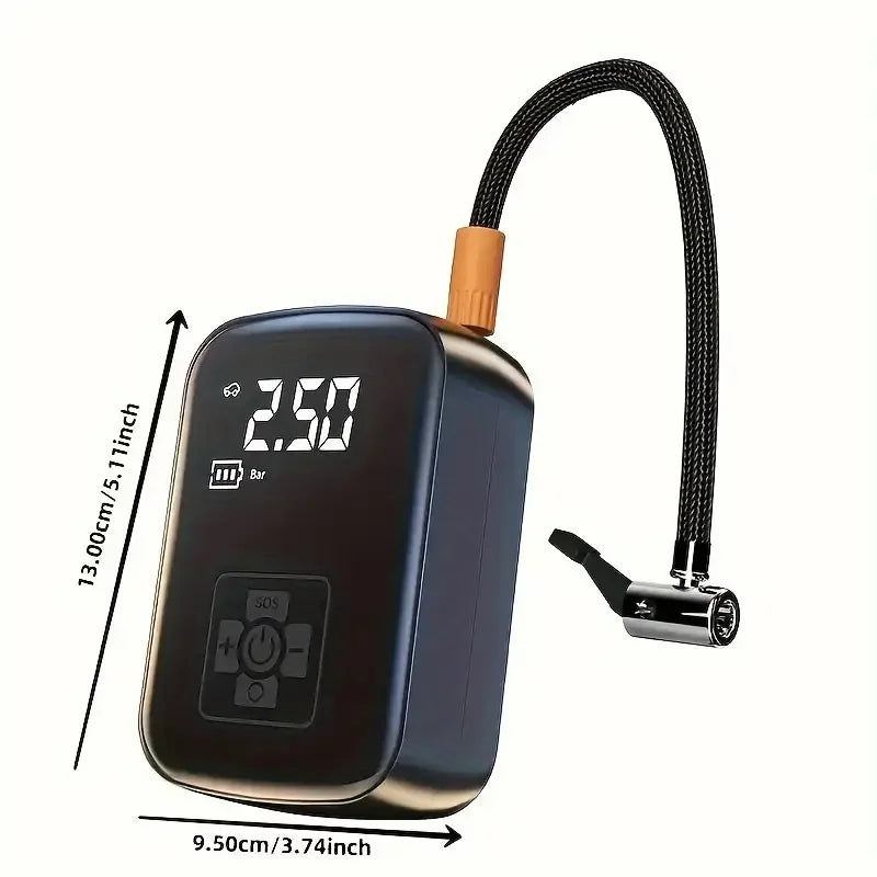 Bomba de ar elétrica para encher pneus de carro, compressor de ar sem fio, 1 peça, para motocicleta, bicicleta, barco, bolas de pneu infláveis