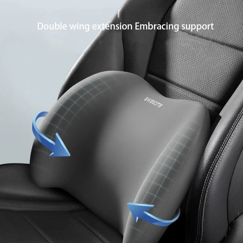 Car NeProtetor de pescoço para carro, espuma viscoelástica, almofada para encosto de cabeça, almofada macia para cintura, almofada para pescoço, encosto, suporte lombar