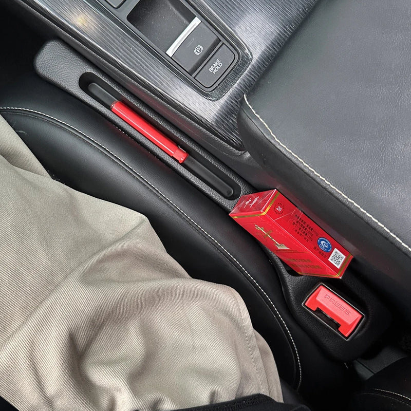 Tira de preenchimento de costura lateral para assento de carro, tira de preenchimento à prova de vazamento para todos os modelos de carro, suporte para carteira e telefone, acessórios para carro