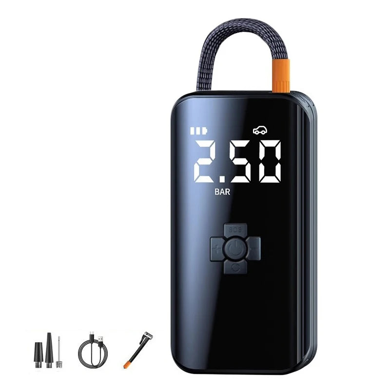 Bomba de ar elétrica para encher pneus de carro, compressor de ar sem fio, 1 peça, para motocicleta, bicicleta, barco, bolas de pneu infláveis